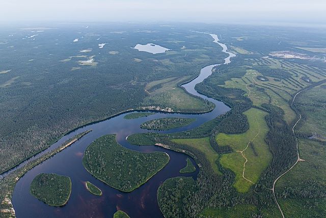 Kayak et canoë : Canoë sur la rivière Mistassini Voyage Canoë sur la rivière Mistassini