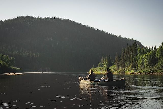 Kayak et canoë : Canoë sur la rivière Mistassini Voyage Canoë sur la rivière Mistassini
