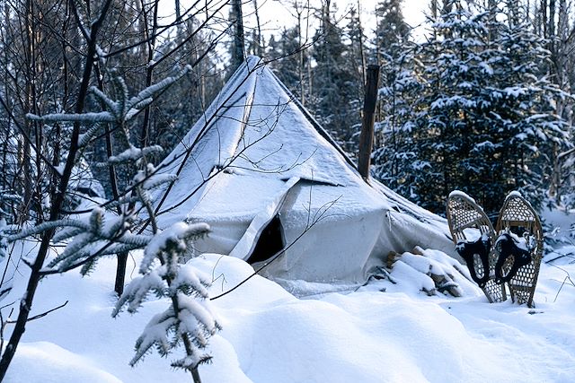 Voyage : Traîneau à chiens dans les forêts du Québec Voyage Traîneau à chiens dans les forêts du Québec