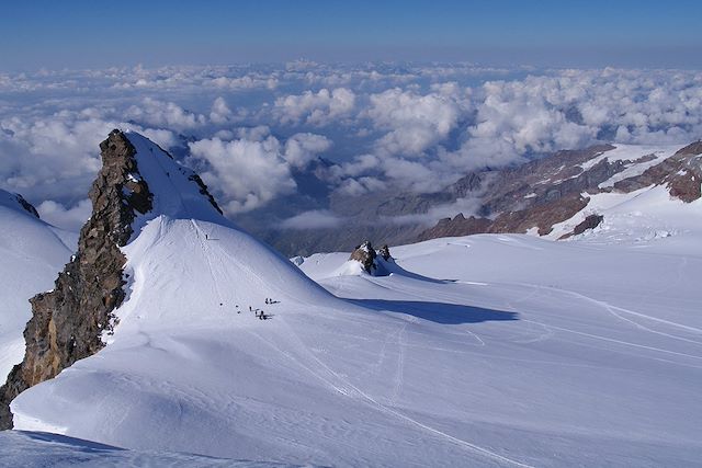 Alpinisme : Tour du mont Rose et Pointe Gnifetti (4554m) Voyage Tour du mont Rose et Pointe Gnifetti (4554m)