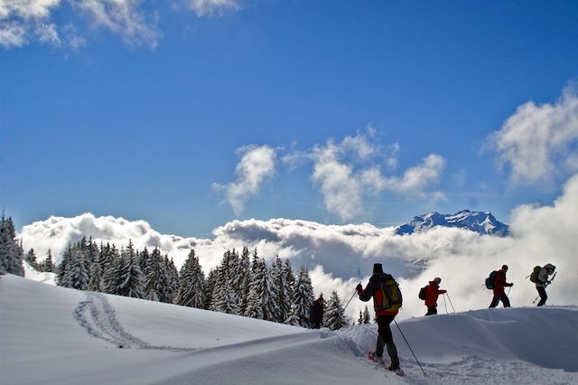 Voyage La découverte des Bauges en raquettes