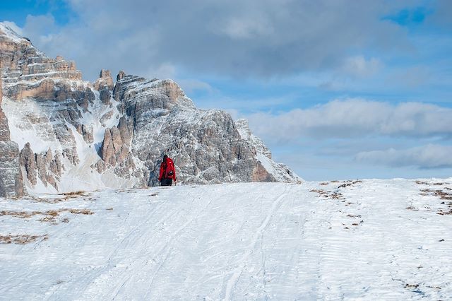 Voyage Raquettes et bien-être au cœur des Dolomites