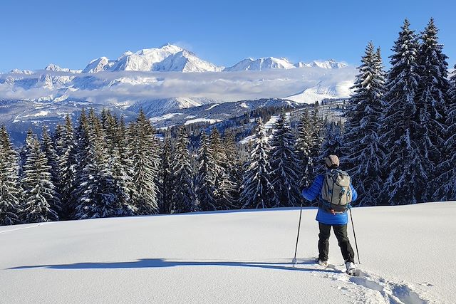 Neige : La vallée du Mont-Blanc en raquettes Voyage La vallée du Mont-Blanc en raquettes