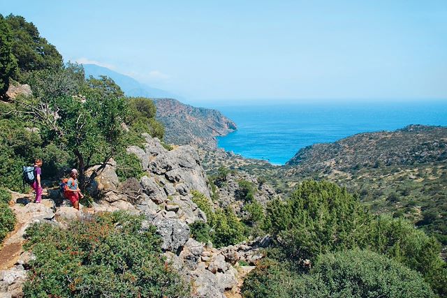 Voyage Crète, côte sud bleu azur 