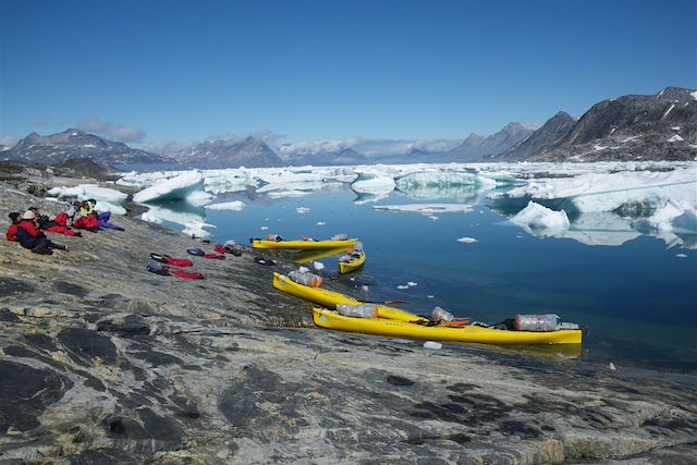 Kayak et canoë : Trek et kayak au cœur des glaces du Groenland Voyage Trek et kayak au cœur des glaces du Groenland
