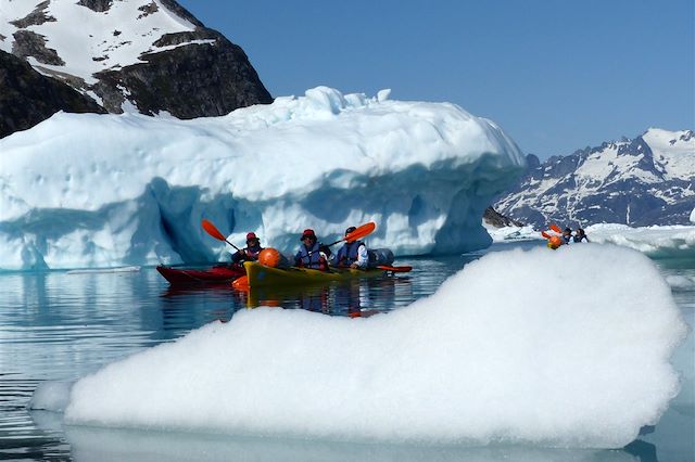 Voyage Raid en kayak au royaume des glaces