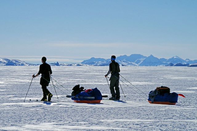 Voyage Raid à ski sur la banquise du Groenland
