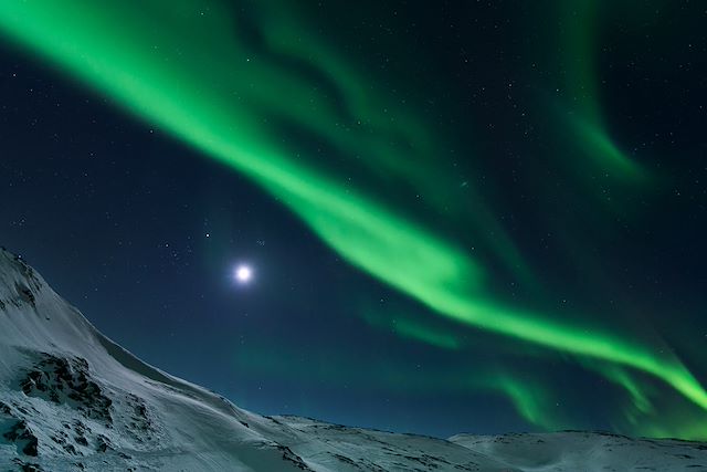 Voyage Chasse aux Aurores Boreales sur un vieux gréement 