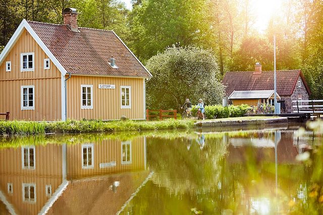 Bord de mer et îles : Lac et Canal de Göta, la Suède à vélo en famille Voyage Lac et Canal de Göta, la Suède à vélo en famille